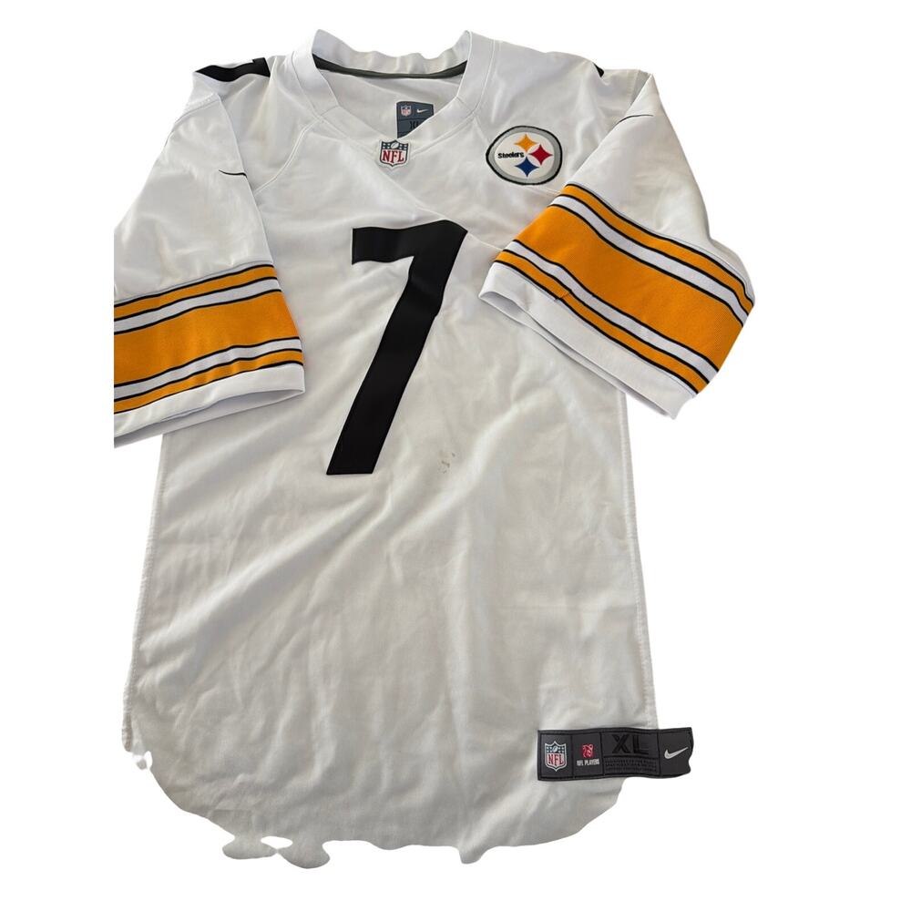 Nike Pittsburgh Steelers Ben Roethlisberger #7Jersey White OnField NFL Player XL